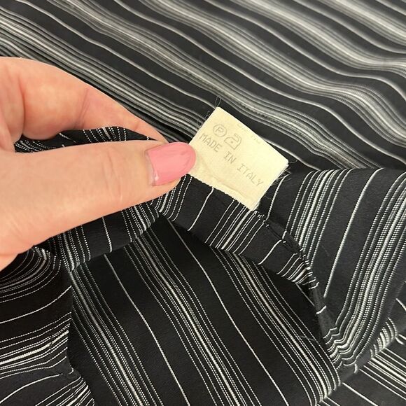 Sfarzo Milano Y2K Vintage Striped Long Sleeve Button Down Shirt Size L - Picture 8 of 10